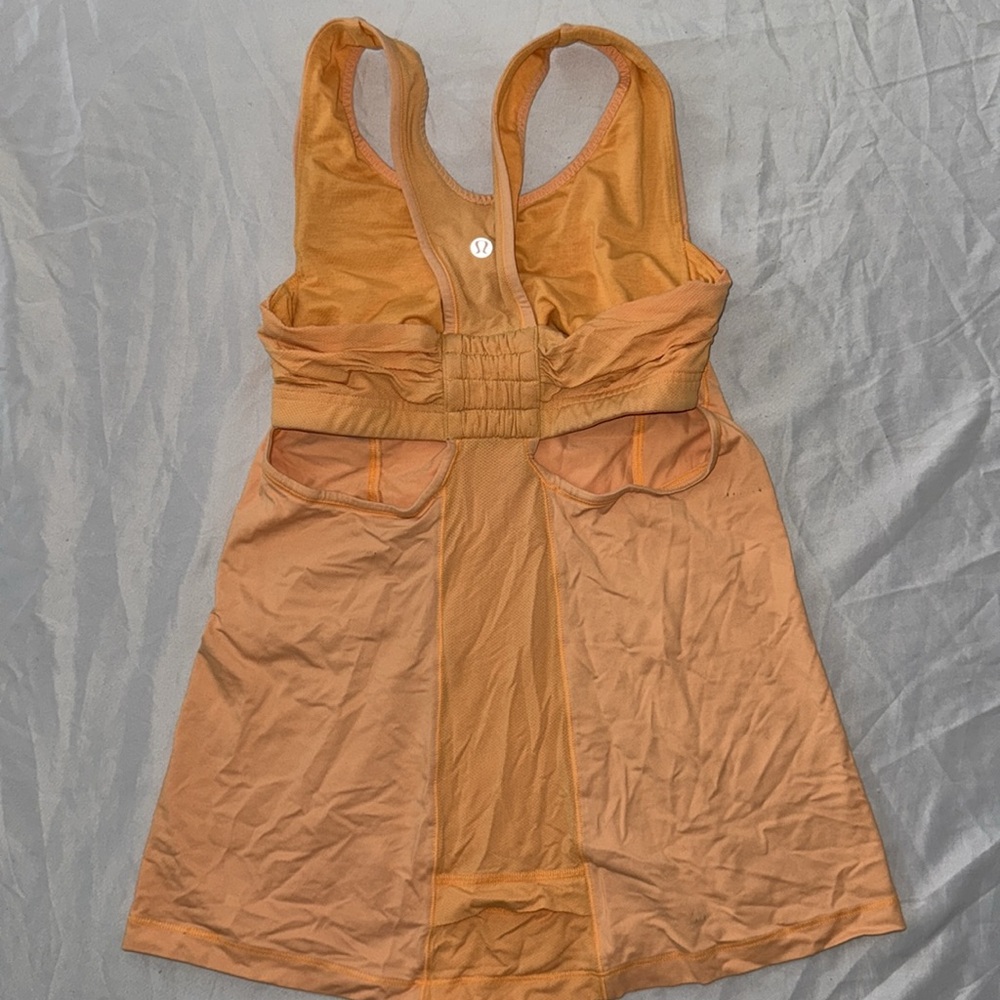 Orange Lululemon Athletic Tank Top - Picture 2 of 4